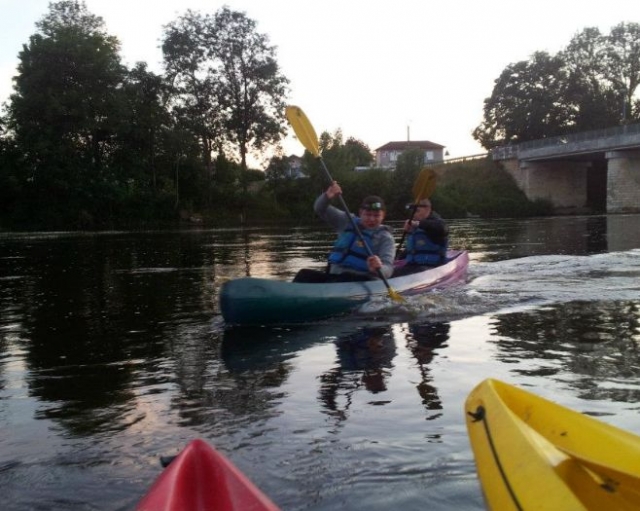  Salida en canoa en el 86